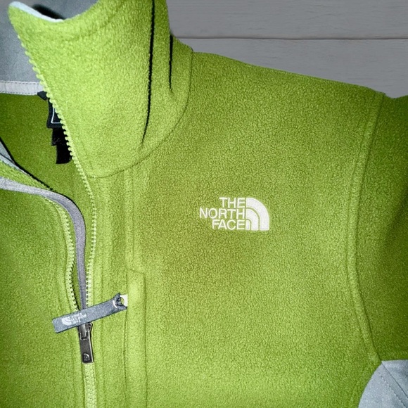 The North Face Full Zip Fleece Jacket Men’s Large Olive Green Gray TKA 100 - Picture 9 of 16